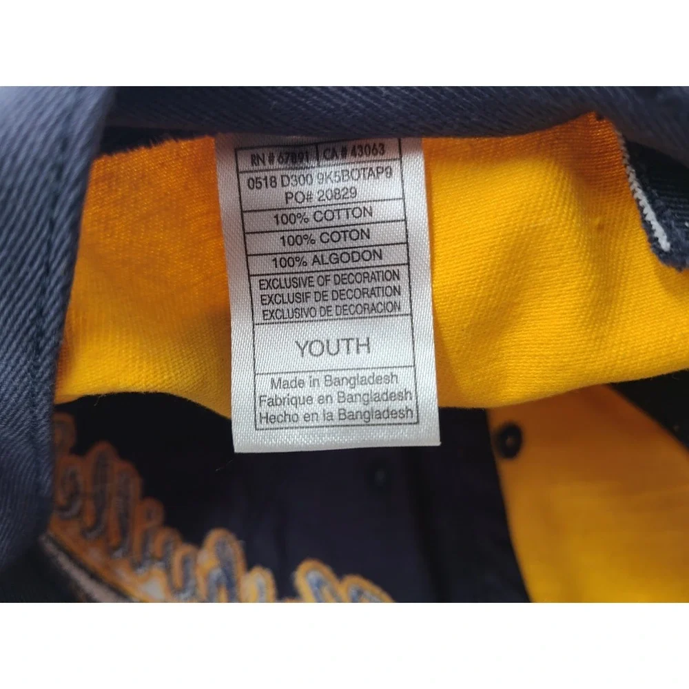Youth Nashville Predators Strapback Adjustable Hat Cap Boy Girl NHL‎ Blue Yellow